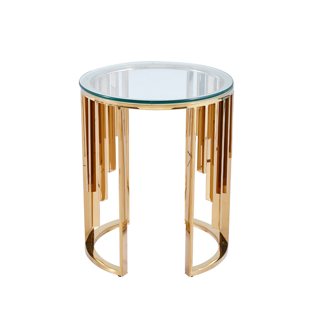 gold side table