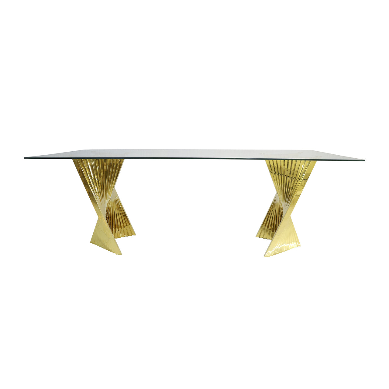 gold large dining table in dubai