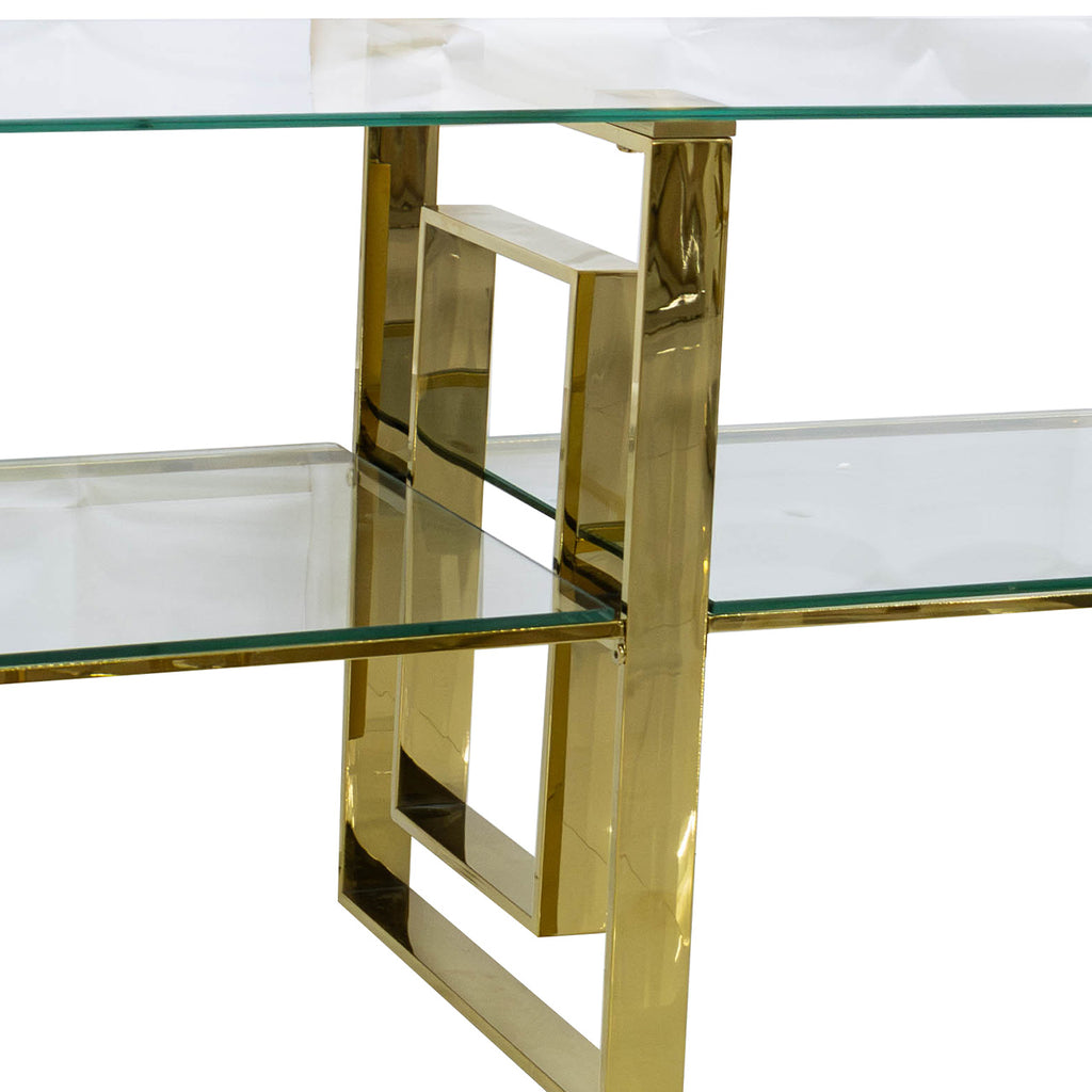 glass tv unit