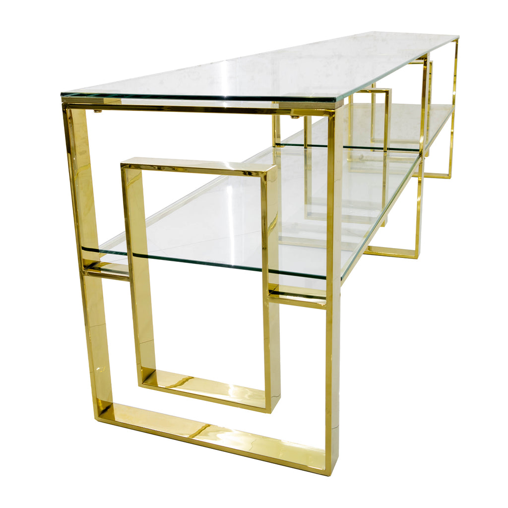 gold tv stand