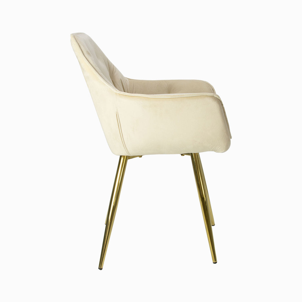 premium dining chair in cream color 