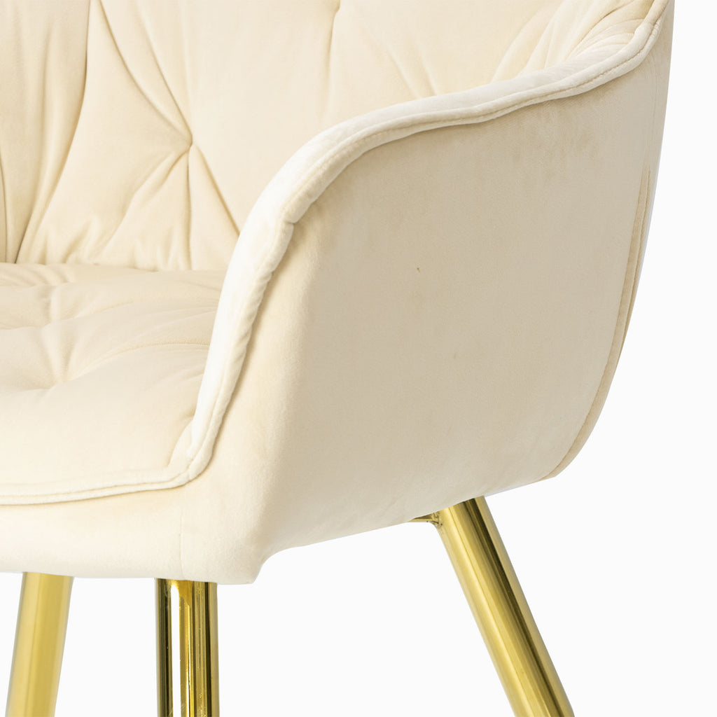 modern dining chair in velvet