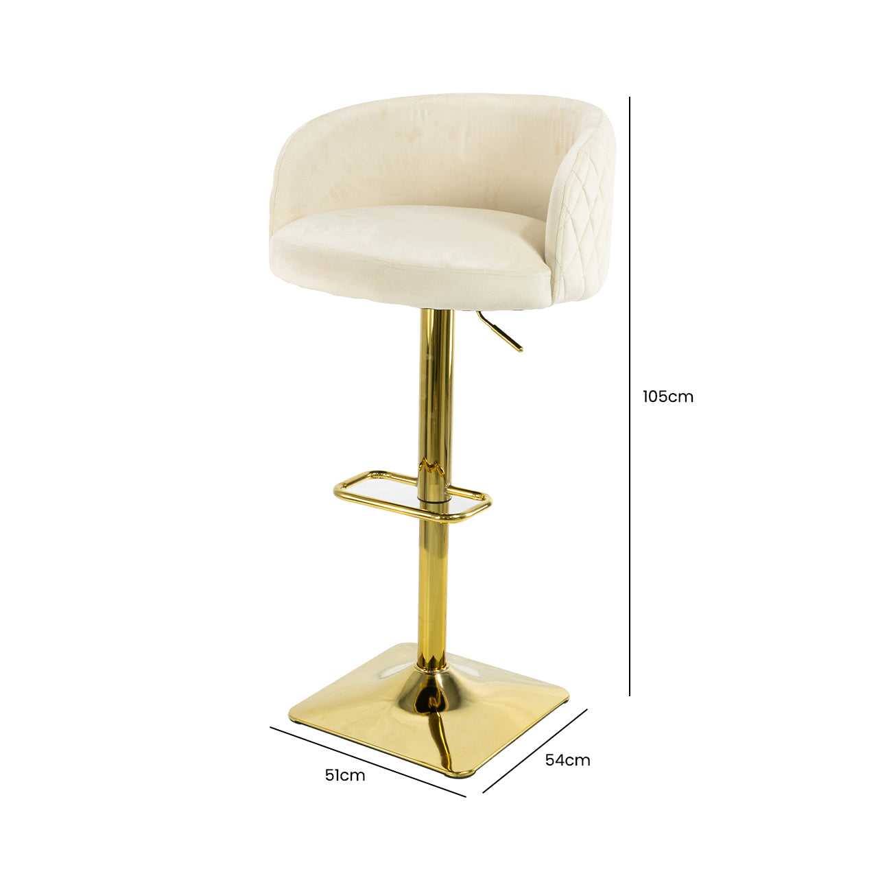 bar stool in cream color