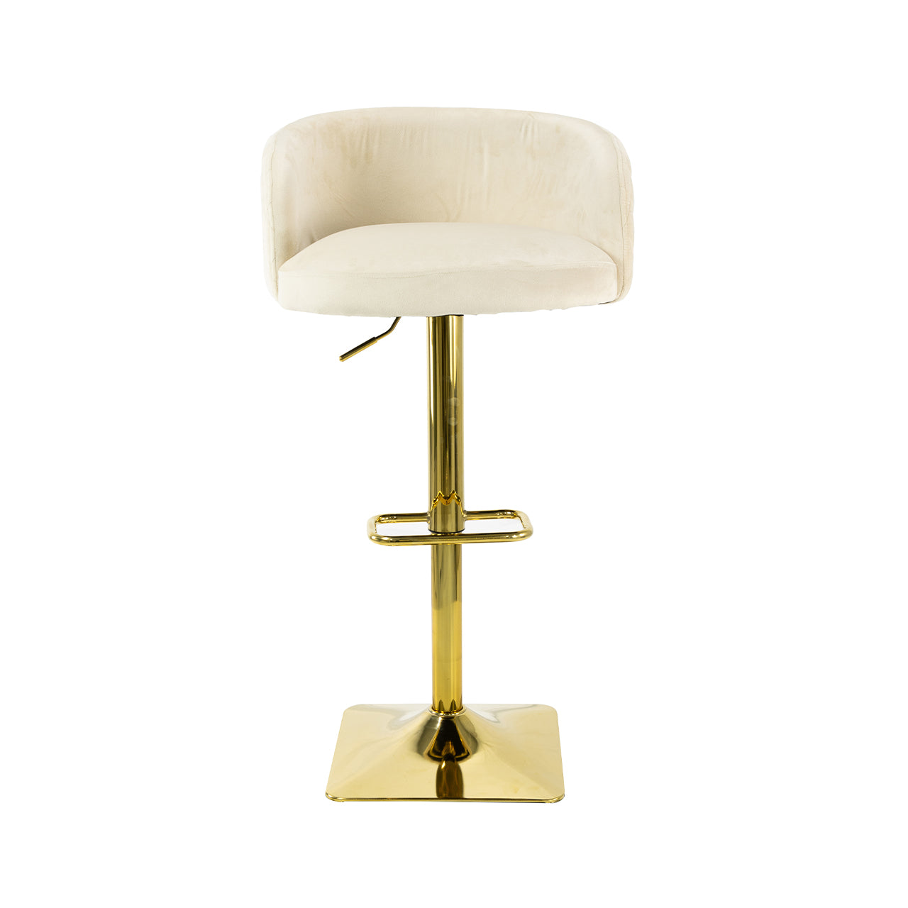 White and walnut shop bar stools