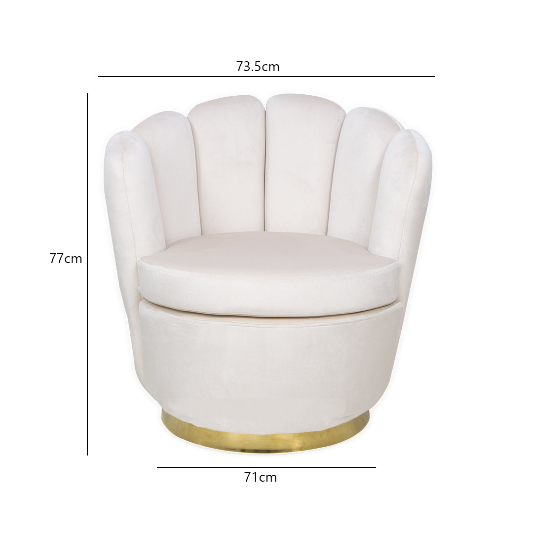 Armchair - Cleo Gold – VANITY LIVING