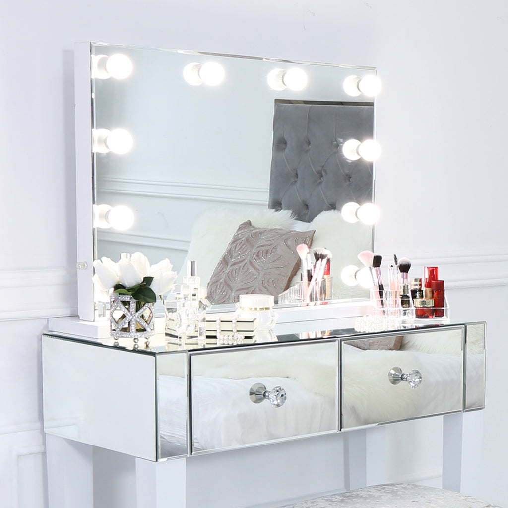 Small dressing table with 10 lights