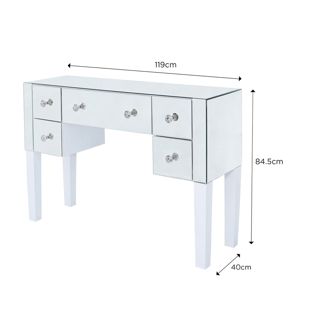 dressing table with drawers