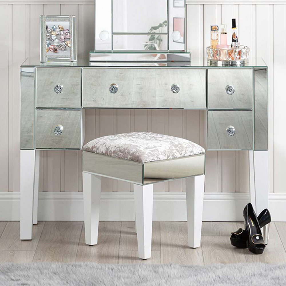 dressing table with stool