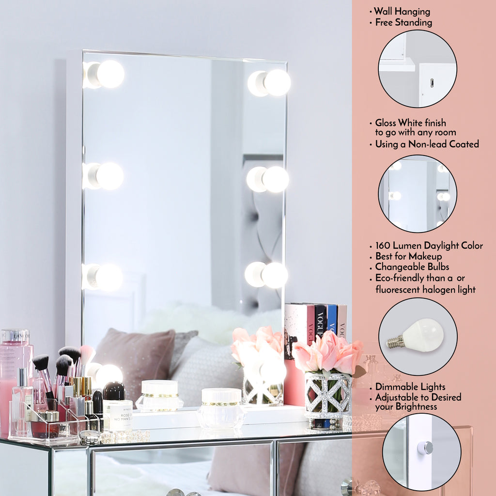 dressing mirror with lights