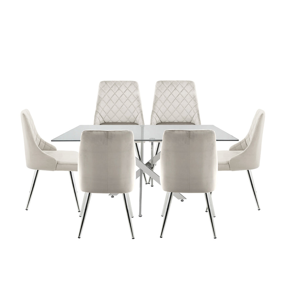 large dining set of 6 seater