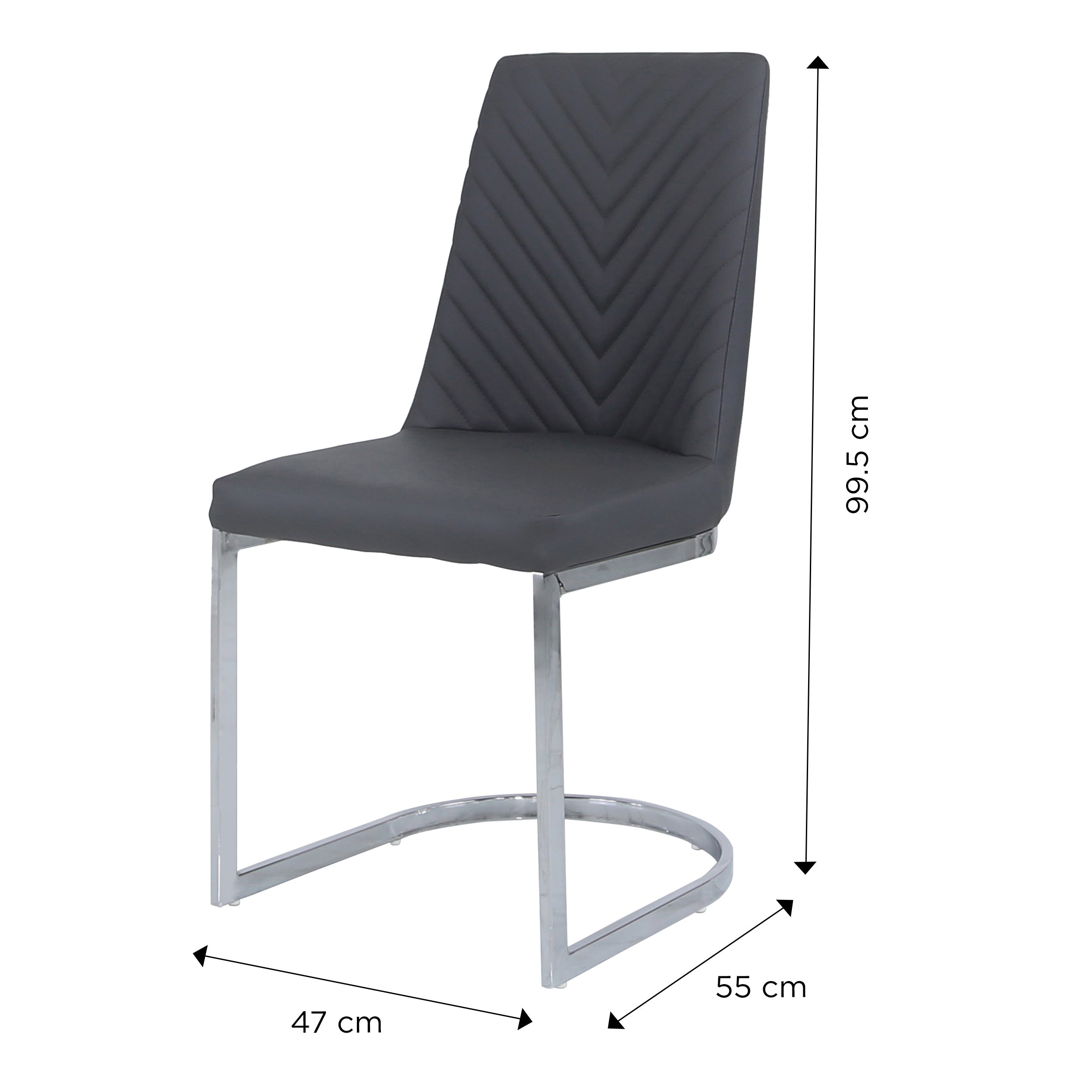 Grey dining chairs shop set of 2