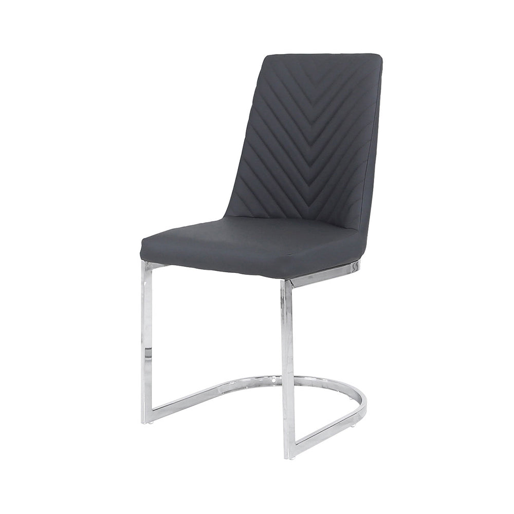 dining chair in leather fabric