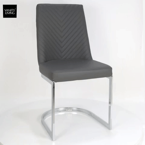 leather grey chair for office