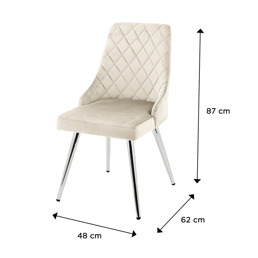 dining chair size