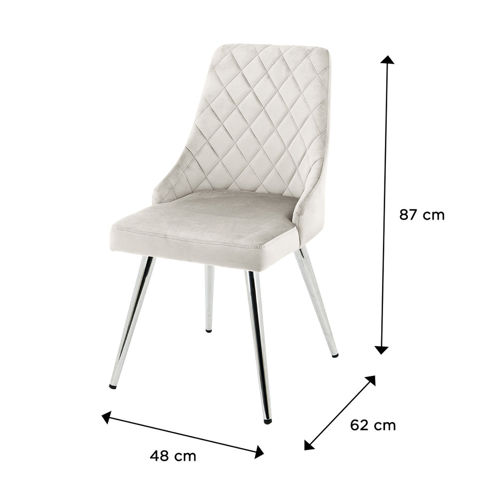 dining chair in cream color