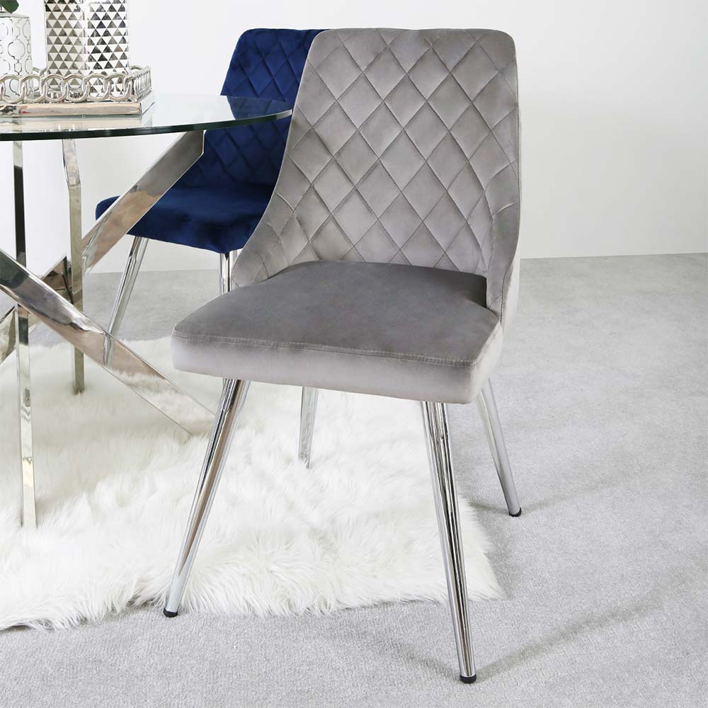 grey dining table chair
