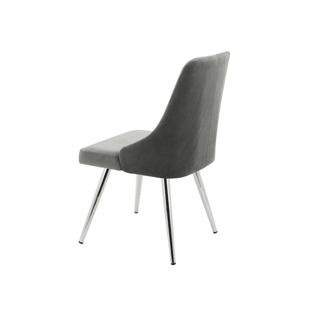 dining chair with chrome legs