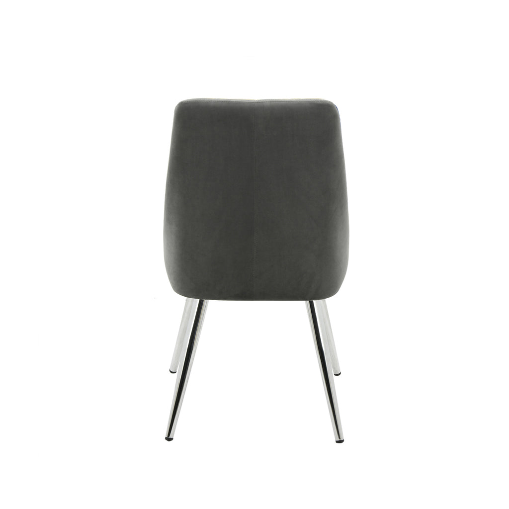 Bundle of 2pcs Milan Grey - Dining Chair - VANITY LIVING