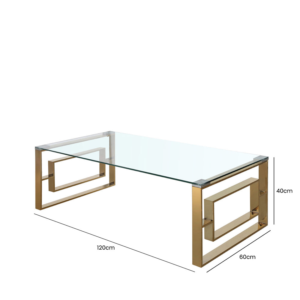 glass top coffee table