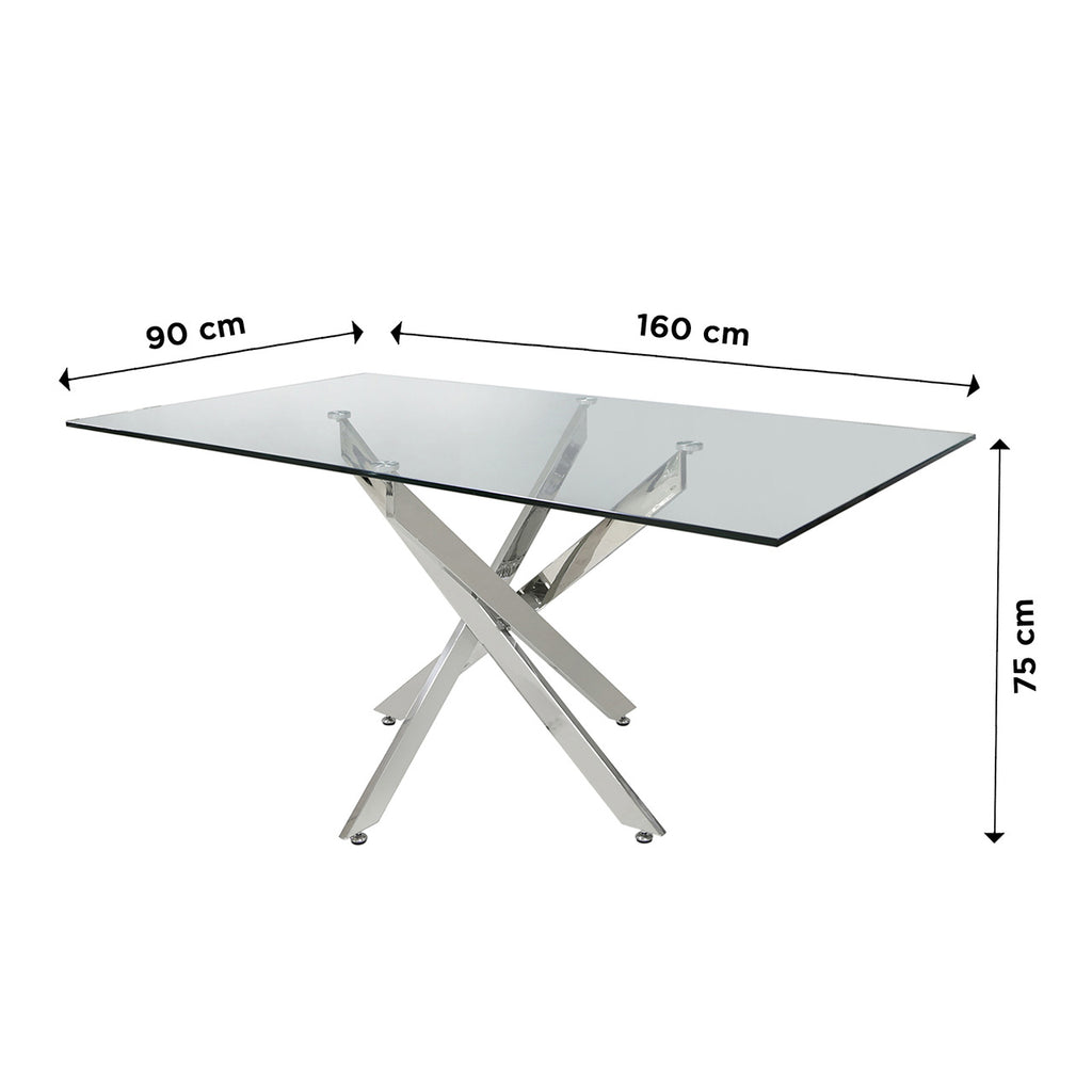 chrome dining table