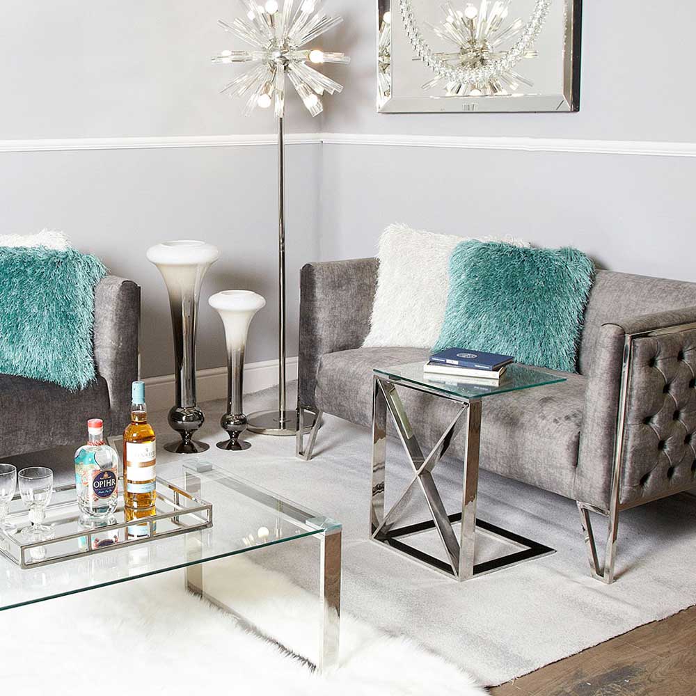 Sofa Table Madrid Chrome