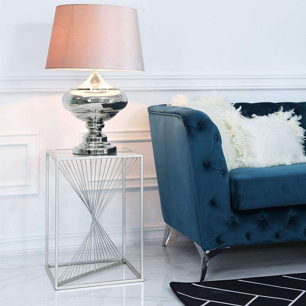 Silver end tables cheap for living room