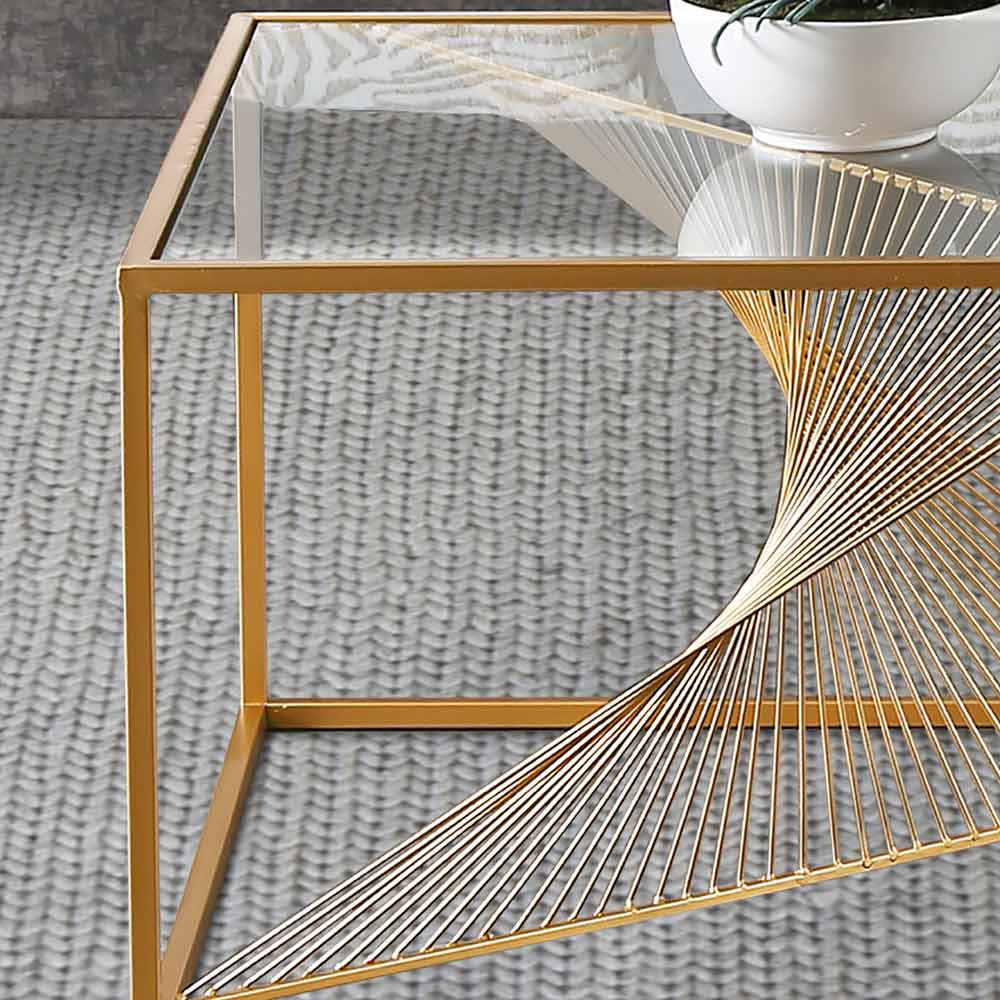 gold coffee table