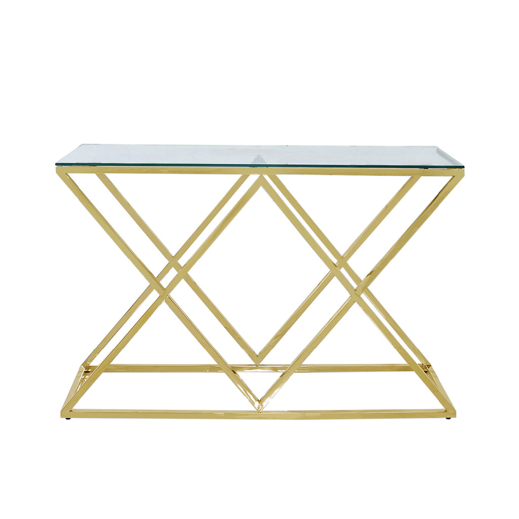 gold console table for living room