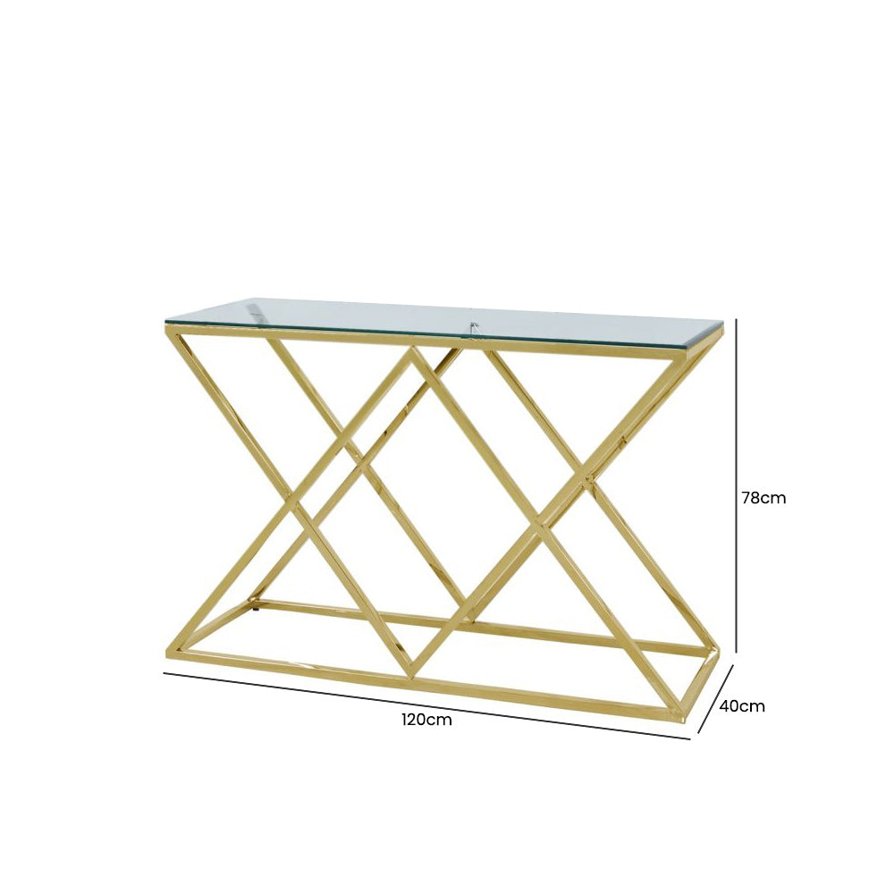 Console Table Porto Gold