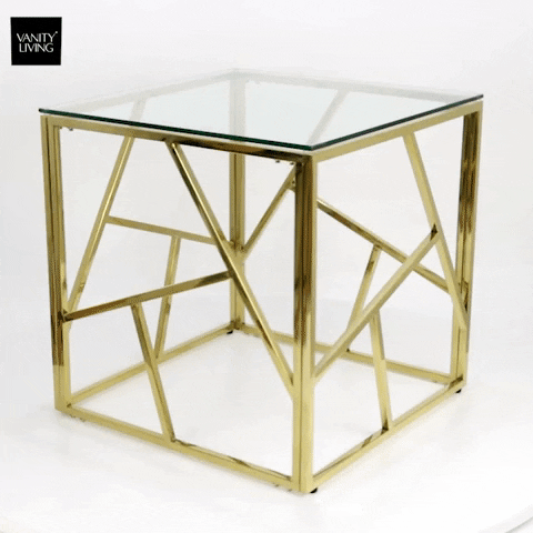 roma gold side table