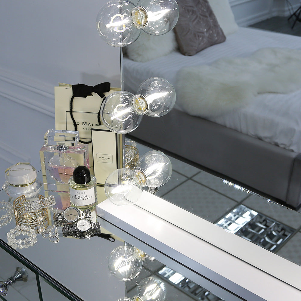 dressing mirror with dimmable lights