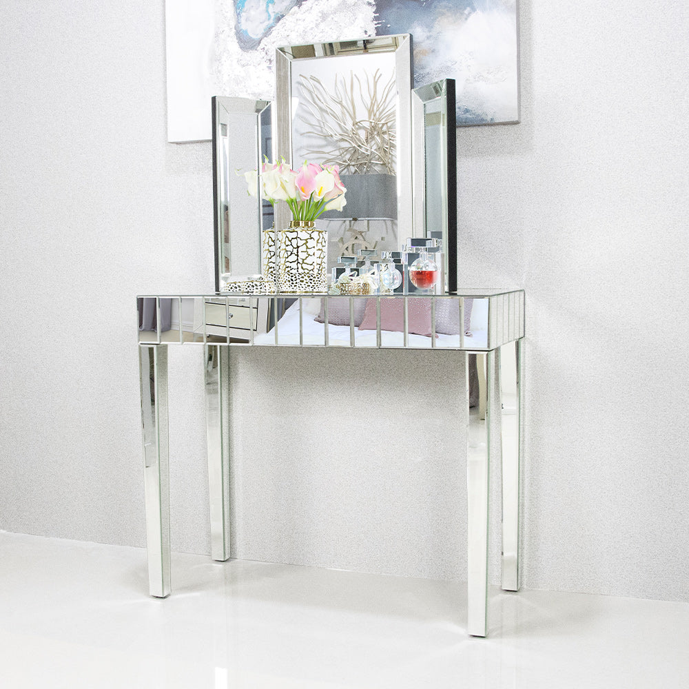 vanity mirror, table mirror, makeup mirror, dressing table mirror, curved mirror, trifold mirror