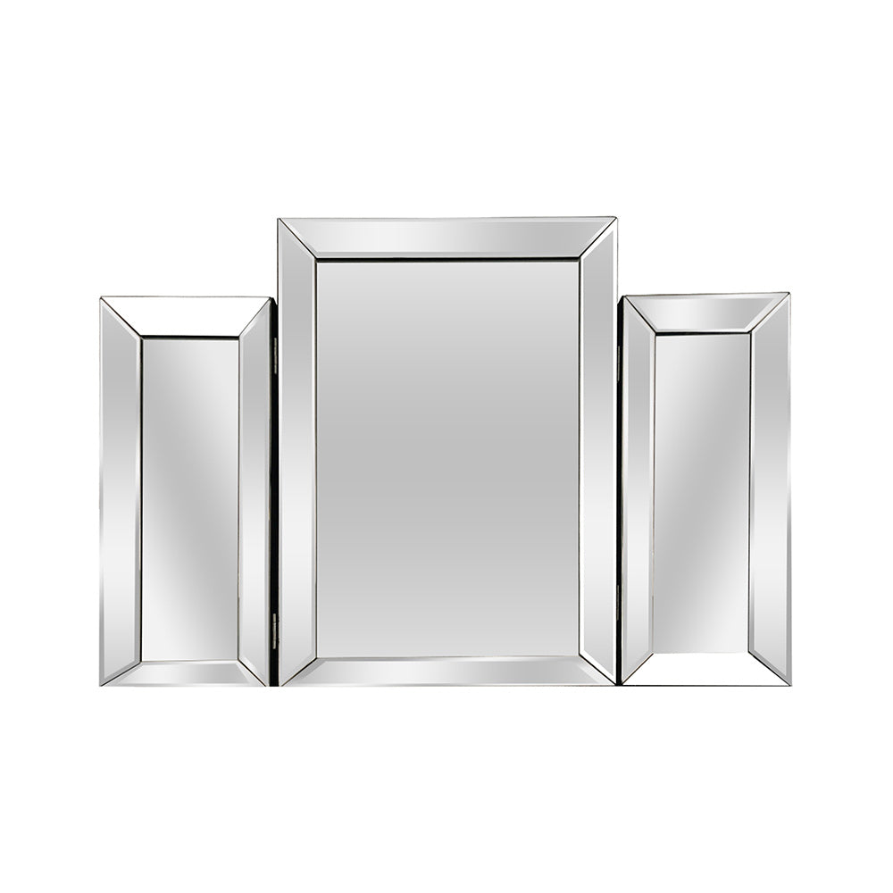 vanity mirror, table mirror, makeup mirror, dressing table mirror, curved mirror, trifold mirror
