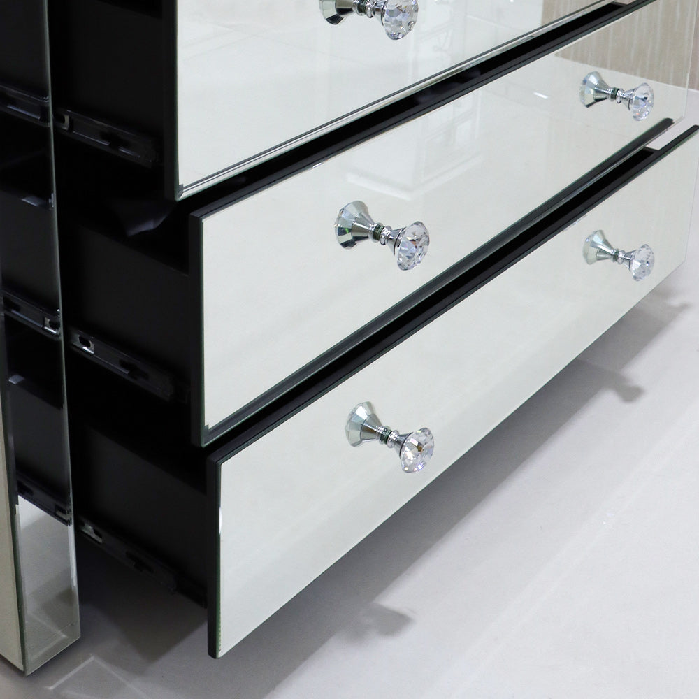 Chest of Drawers 5 Drawers Palma Mirror Chest of Drawers