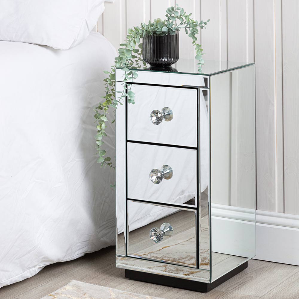 Bedside table, Nightstand, Bed table, Drawer side table, Night table, Bedroom side tables, mirrored bedside table, nightstand table, modern bedside table, bedside drawers, modern nightstands, bedside table with drawer, glass bedside table