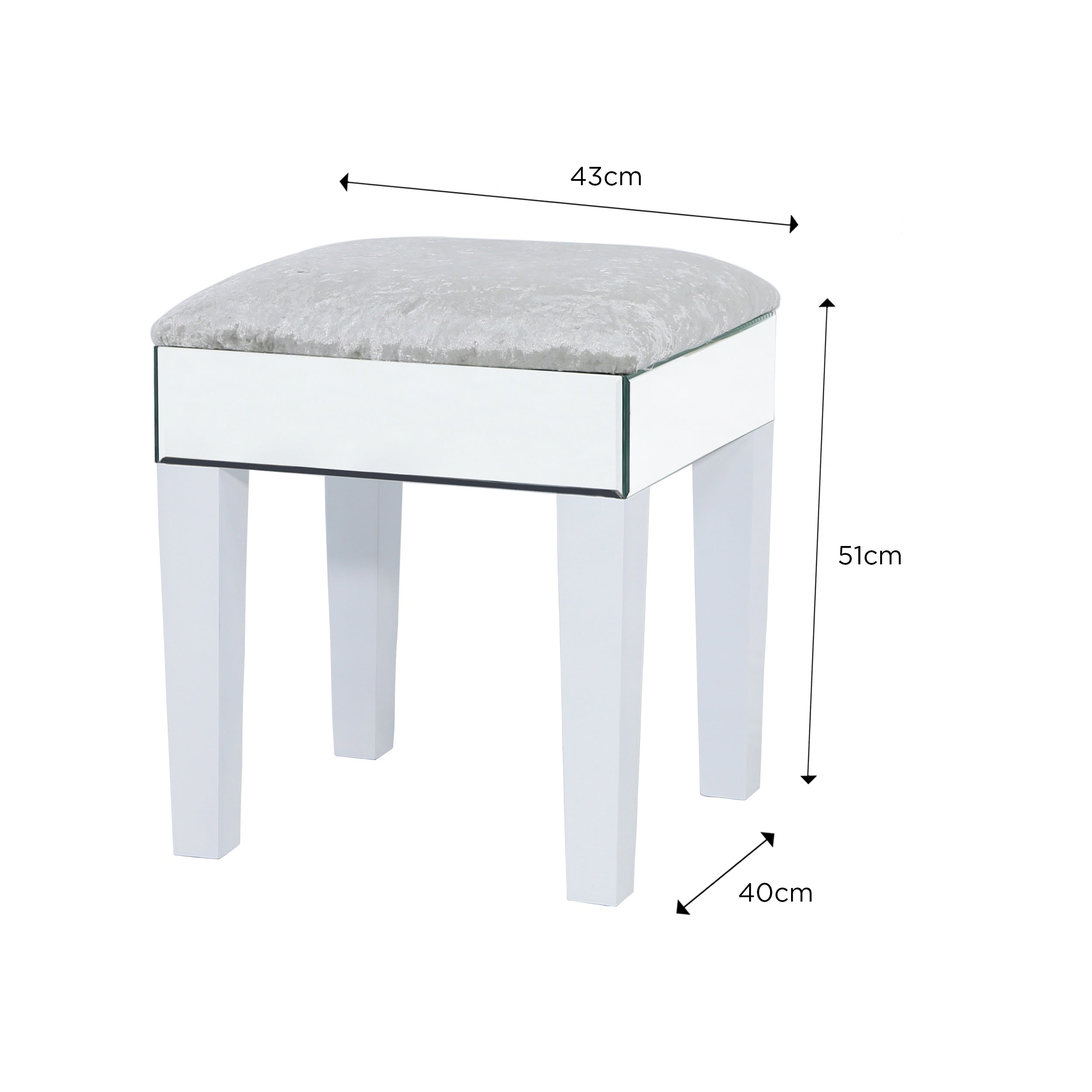Dressing table stools with on sale storage