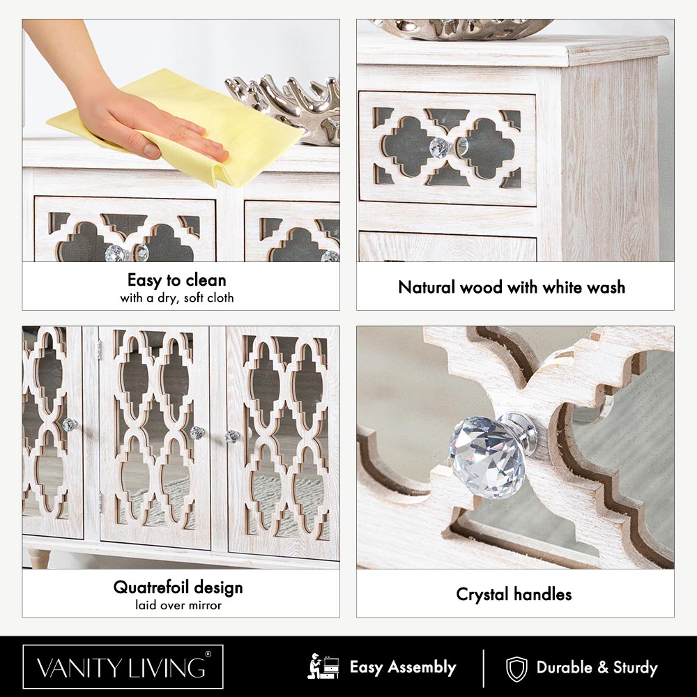 3 door wooden cabinet 