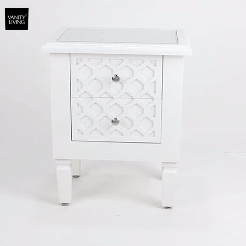 Grey and white online side table