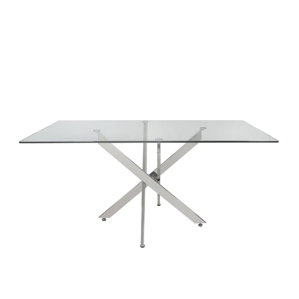 large glass top dining table 
