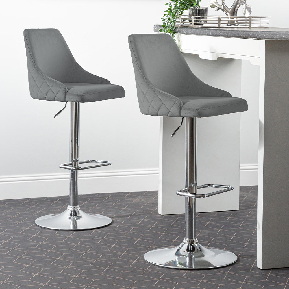 bar stool in grey color