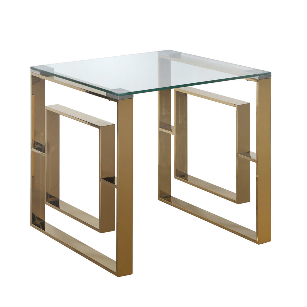 Verona Gold - 2 Side Tables + Coffee Table + Console Table - VANITY LIVING