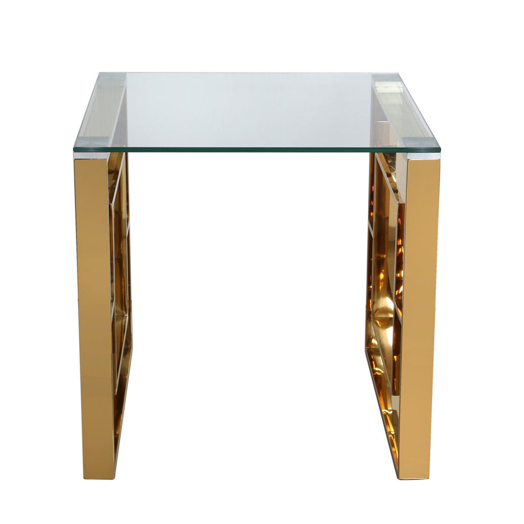 Verona Gold - 2 Side Tables + Coffee Table + TV Stand - VANITY LIVING